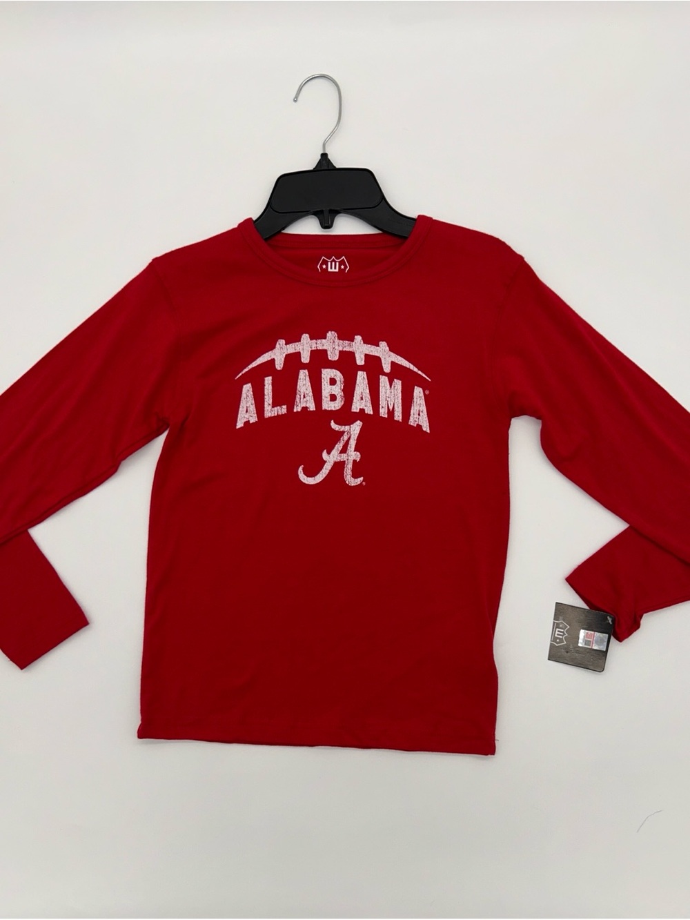 Wes and Willy Kids Size 7(XS) Alabama Football Long Sleeve Tee